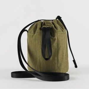 Baggu Nylon Bucket Bag—Moss